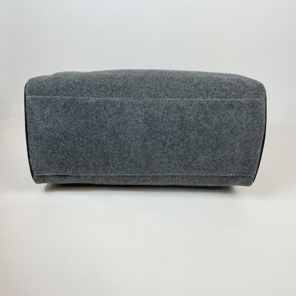 DSW Gray Wool Felt Duffel Bag - Picture 5 of 7